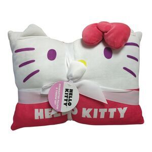 Jay Franco Character Pillow & Fleece Throw Blanket Set - Hello Kitty